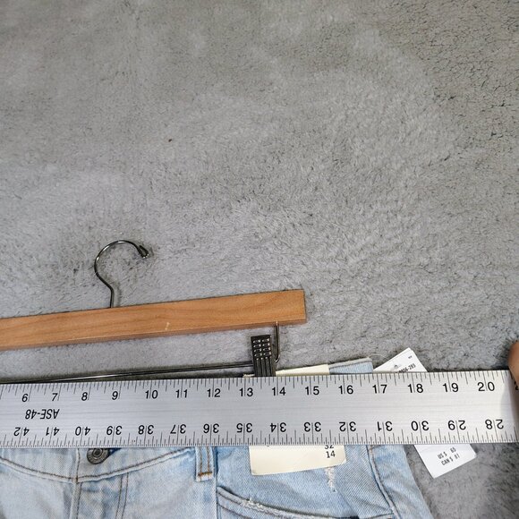 Abercrombie & Fitch The Cutoff Short Women's 32/14 Blue curve Love High-Rise NWT - Picture 13 of 13